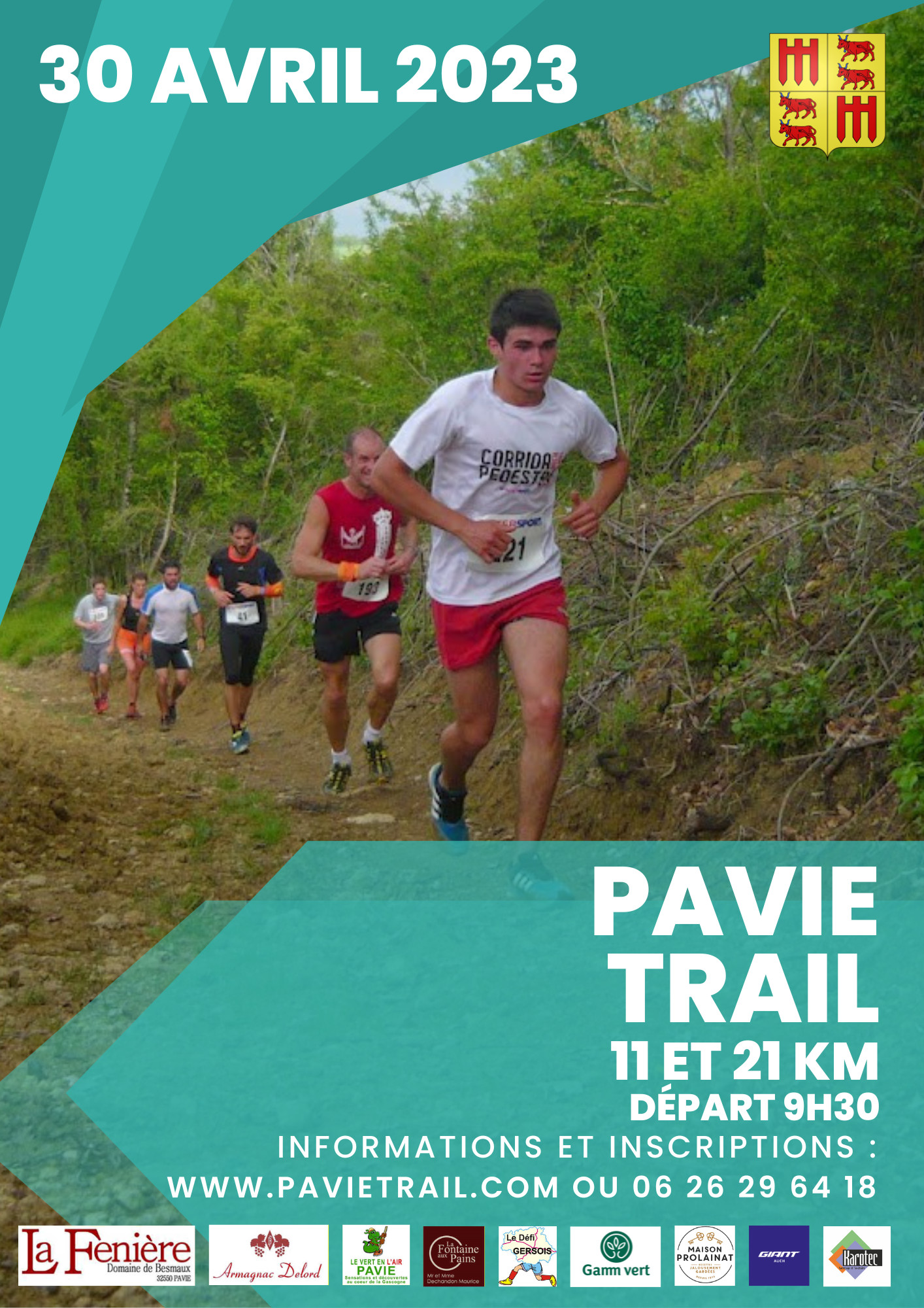 Affiche Pavie Trail 2023